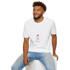 Korean Finger Heart T‑Shirt – I Miss You Minimalist Graphic Tee