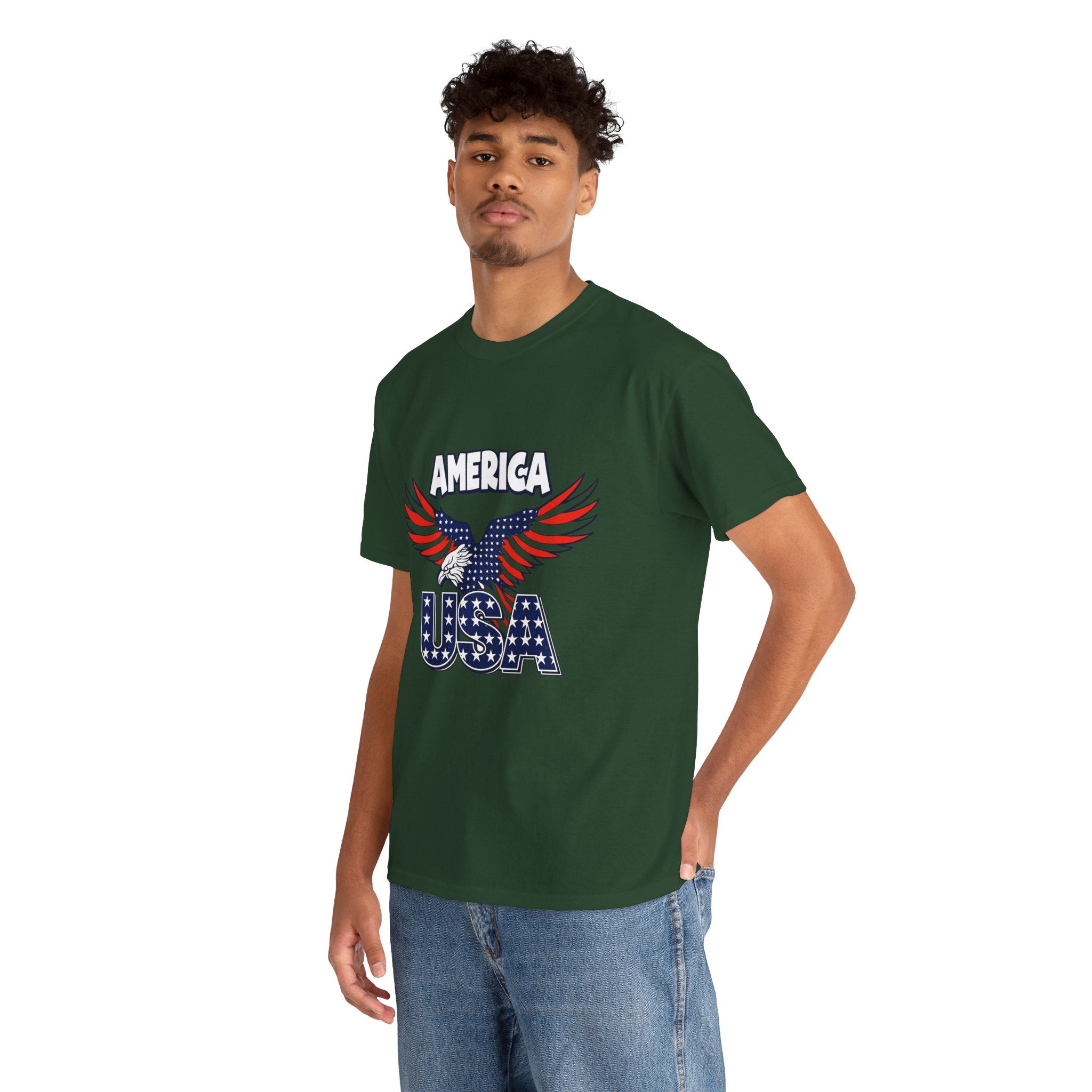USA Eagle T-Shirt – America Patriotic Graphic Tee for 4th of July