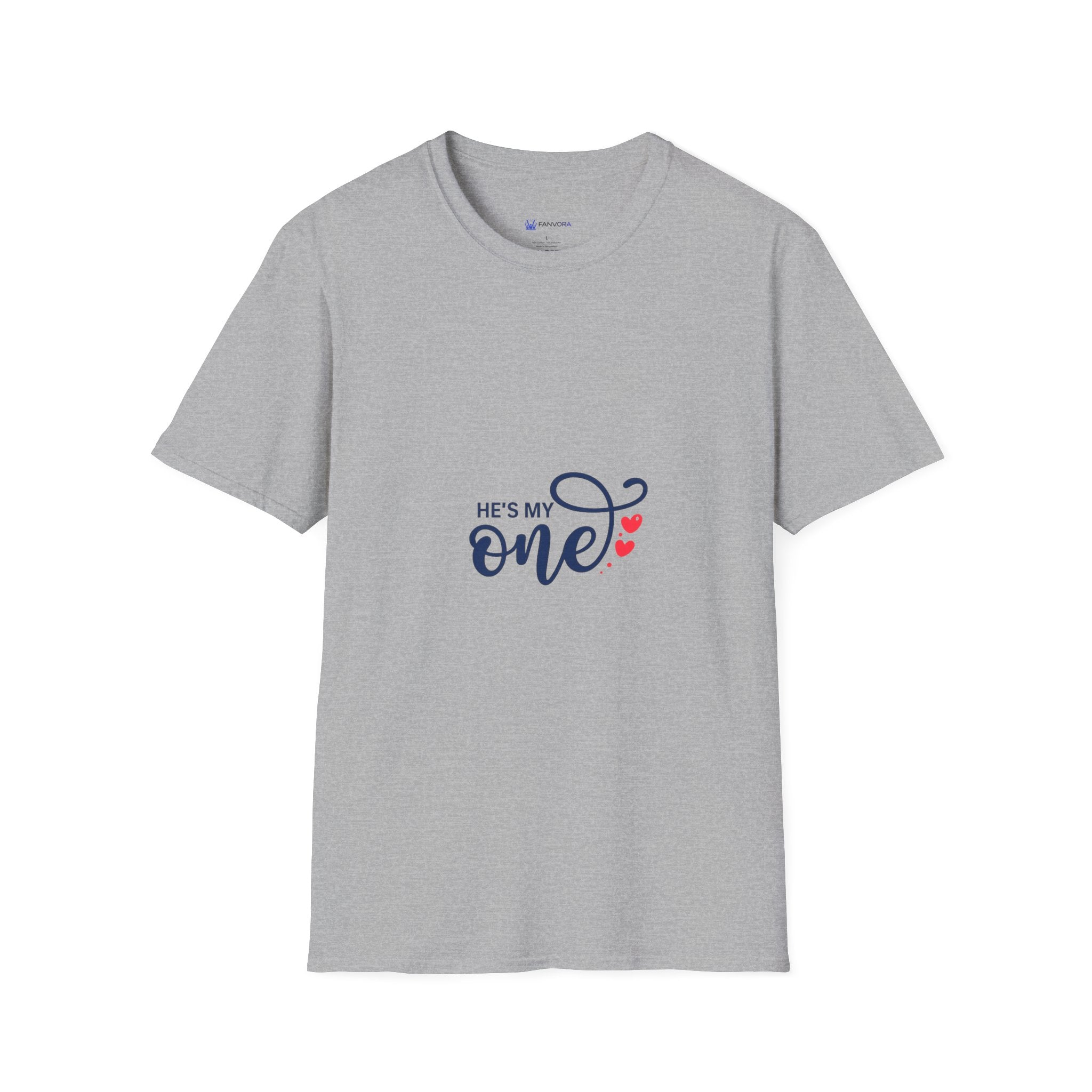 He's My One T-Shirt — Romantic Couples Valentine's Tee