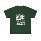T‑Shirt — "The World Risks A Little Chance" Retro Graphic Tee