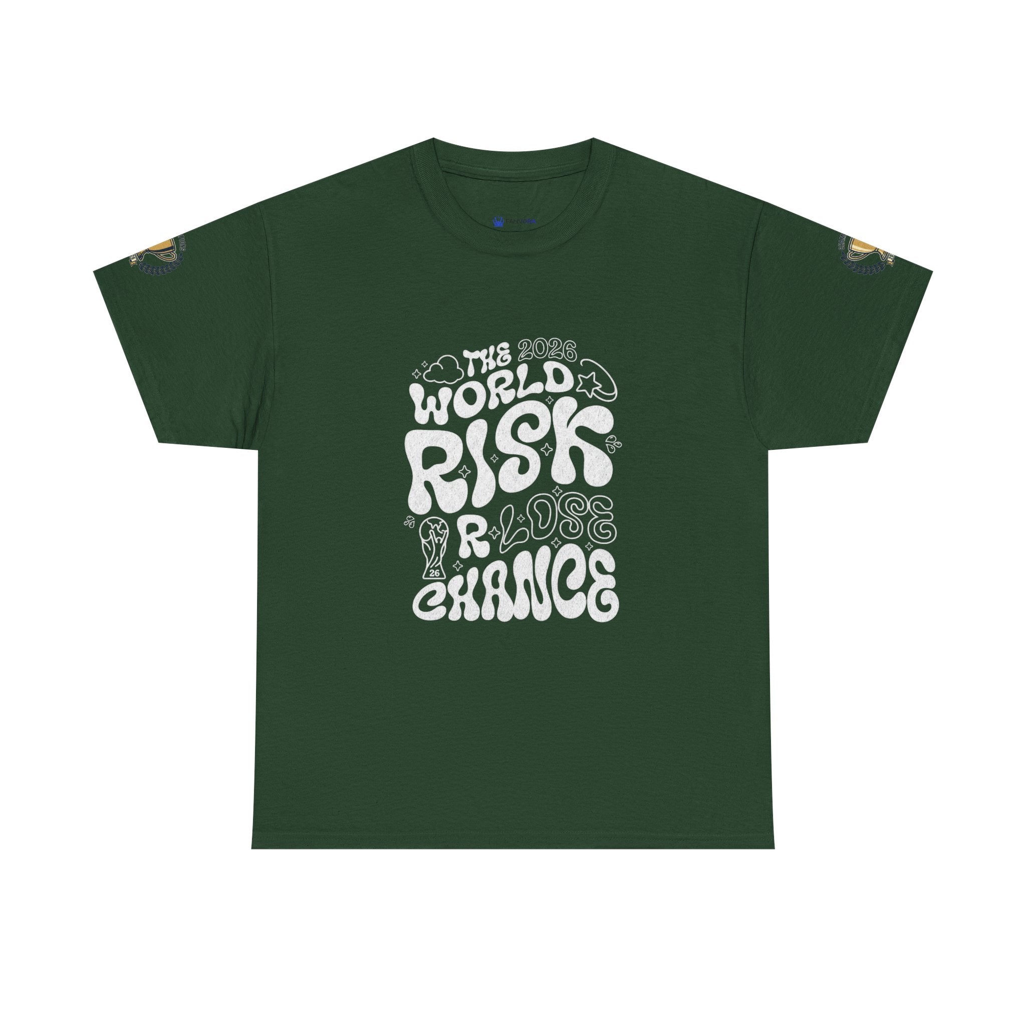 T‑Shirt — "The World Risks A Little Chance" Retro Graphic Tee