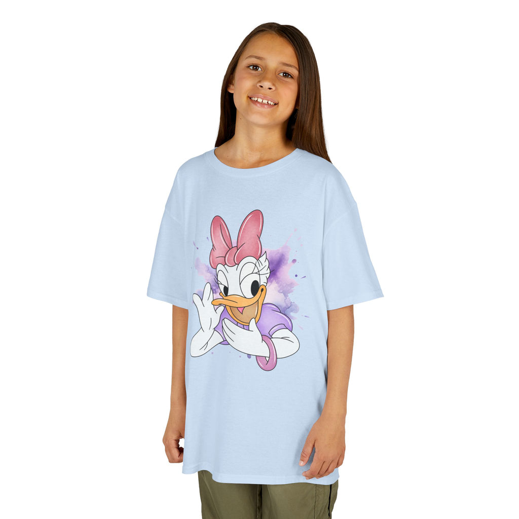 Kids Tee — Cute Daisy Duck Watercolor Graphic
