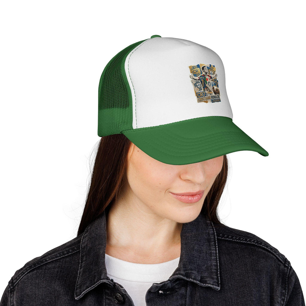 CR7 Fan Inspited Cap — Vintage Soccer Fan Mesh Hat.
