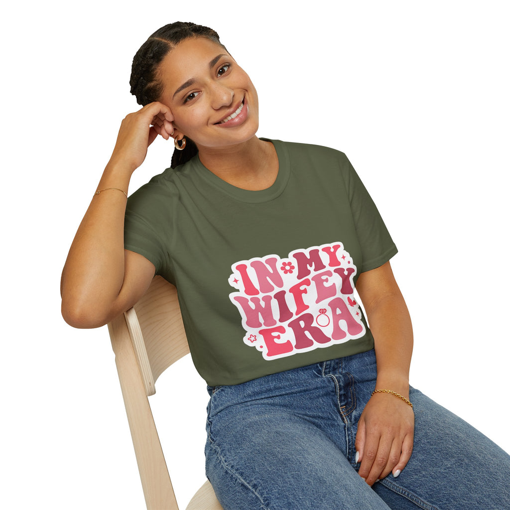 Wifey Era T-Shirt — 'In My Wifey Era' Retro Floral Graphic Tee