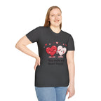 Cute Couples Heart T-Shirt — "You Make My Heart Happy" Valentine's Tee