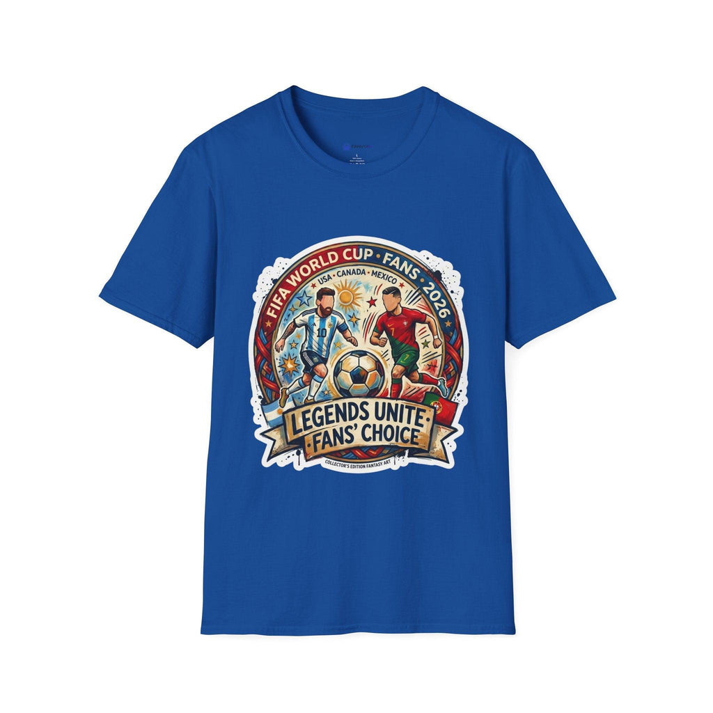 Unisex - Legends Unite Fans’ Choice World Cup T-Shirt — “Survival Pack: Chips & Hope”.