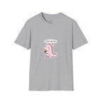 Cute Pink Dino T‑Shirt — "I love you too" Valentine Tee