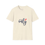 She's My Only T-Shirt — Romantic Couples Graphic Tee with Hearts