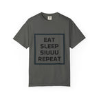 Unisex CR7 Fans Siuuu T-Shirt — Eat Sleep Siuuu Repeat Graphic Tee.