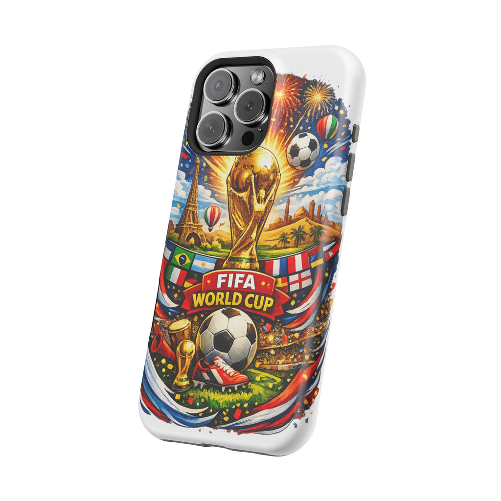 Soccer Magnetic Impact-Resistant Phone Case — FIFA Trophy Design