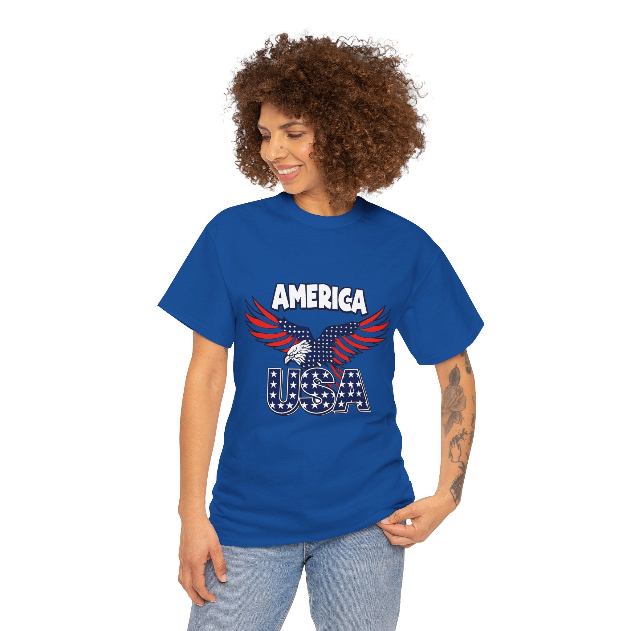 USA Eagle T-Shirt – America Patriotic Graphic Tee for 4th of July