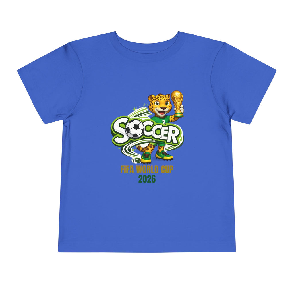 Soccer cup 2026 Toddler Soccer Tee — Cute Tiger Mascot Trophy Design