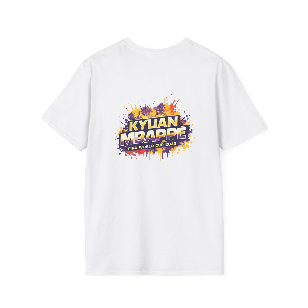 France legend Graphic T-Shirt — Vibrant Splash Portrait Soccer Fan Tee