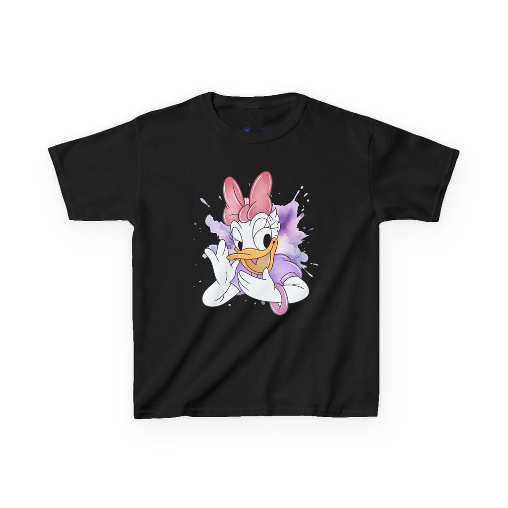 Kids Tee — Cute Daisy Duck Watercolor Graphic