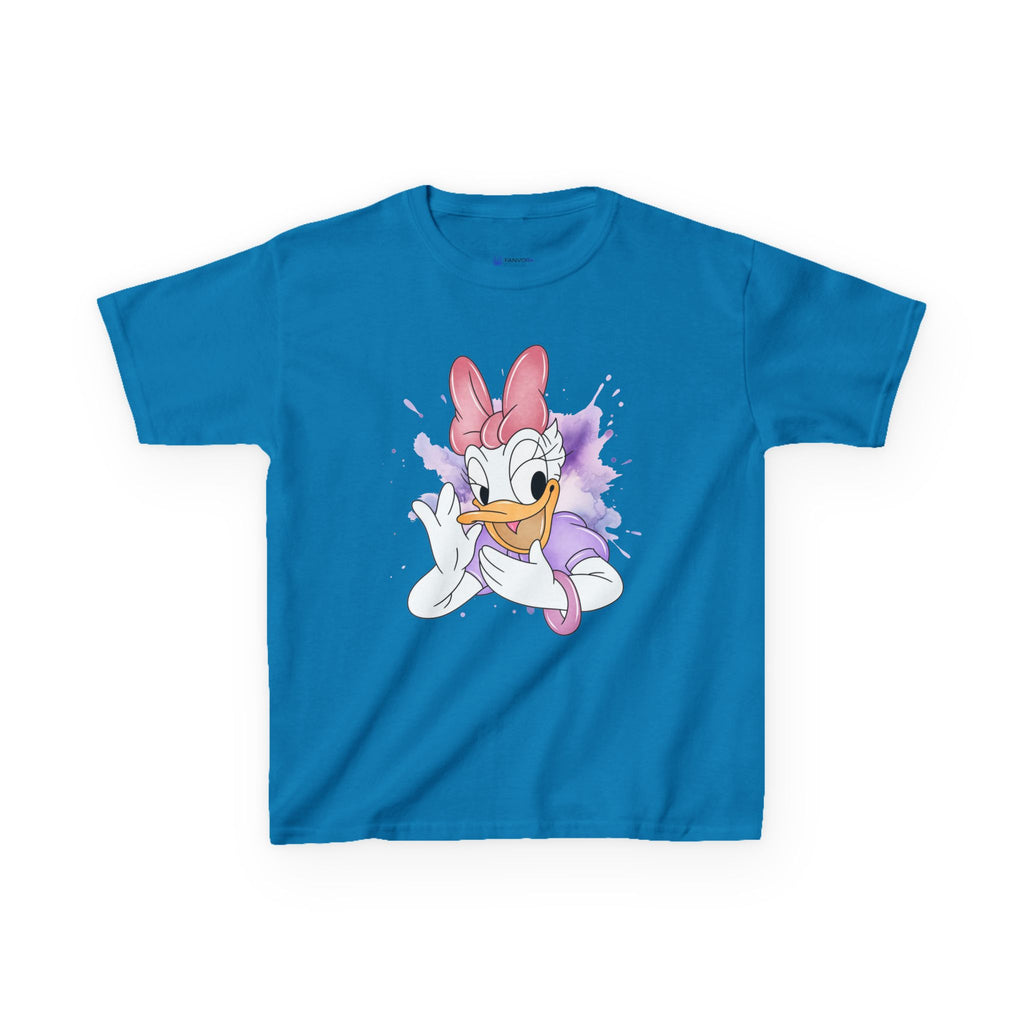 Kids Tee — Cute Daisy Duck Watercolor Graphic