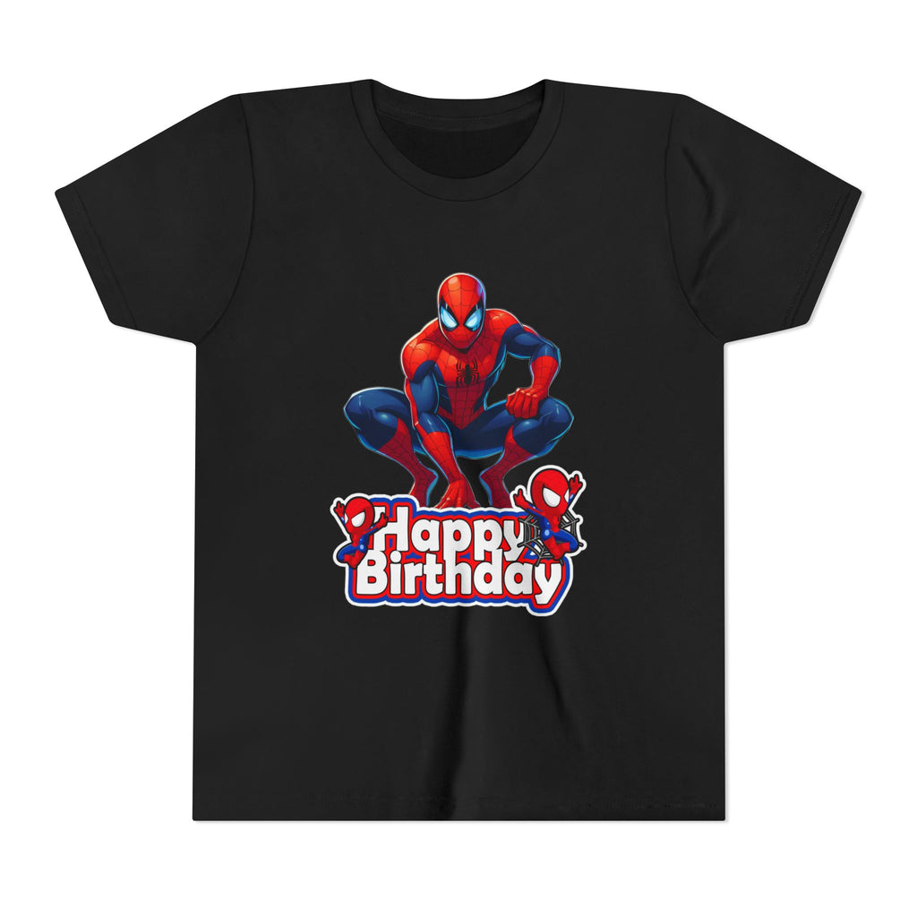 Spider Hero "Happy Birthday" Youth Tee