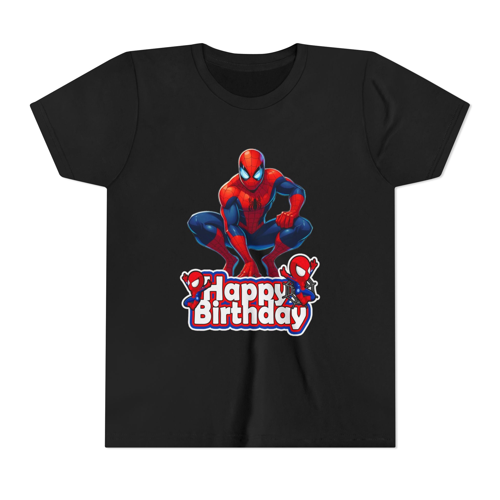 Spider Hero "Happy Birthday" Youth Tee
