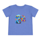 2nd Birthday Toddler Tee — Happy Birthday Number 2 with Cars & Balloons