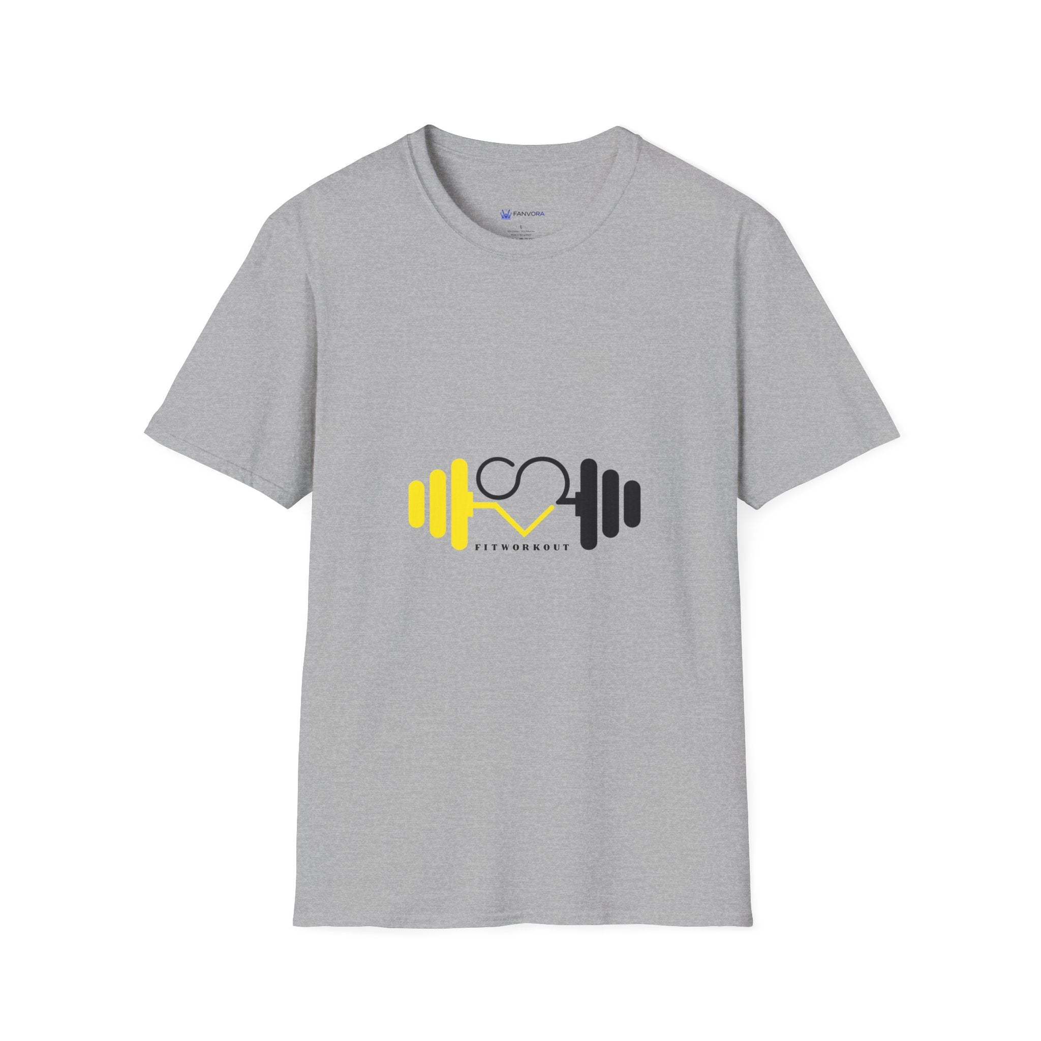 Weightlifting Heart Barbell T-Shirt — Fitness Gym Crusher Tee