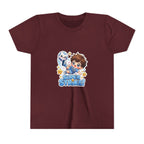 Youth Tee - Cute 'Super Strike!' Soccer Boy Graphic