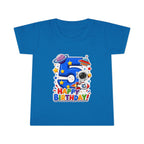 Toddler T-Shirt - Space 5th Birthday "Happy Birthday" Astronaut Number 5 Tee