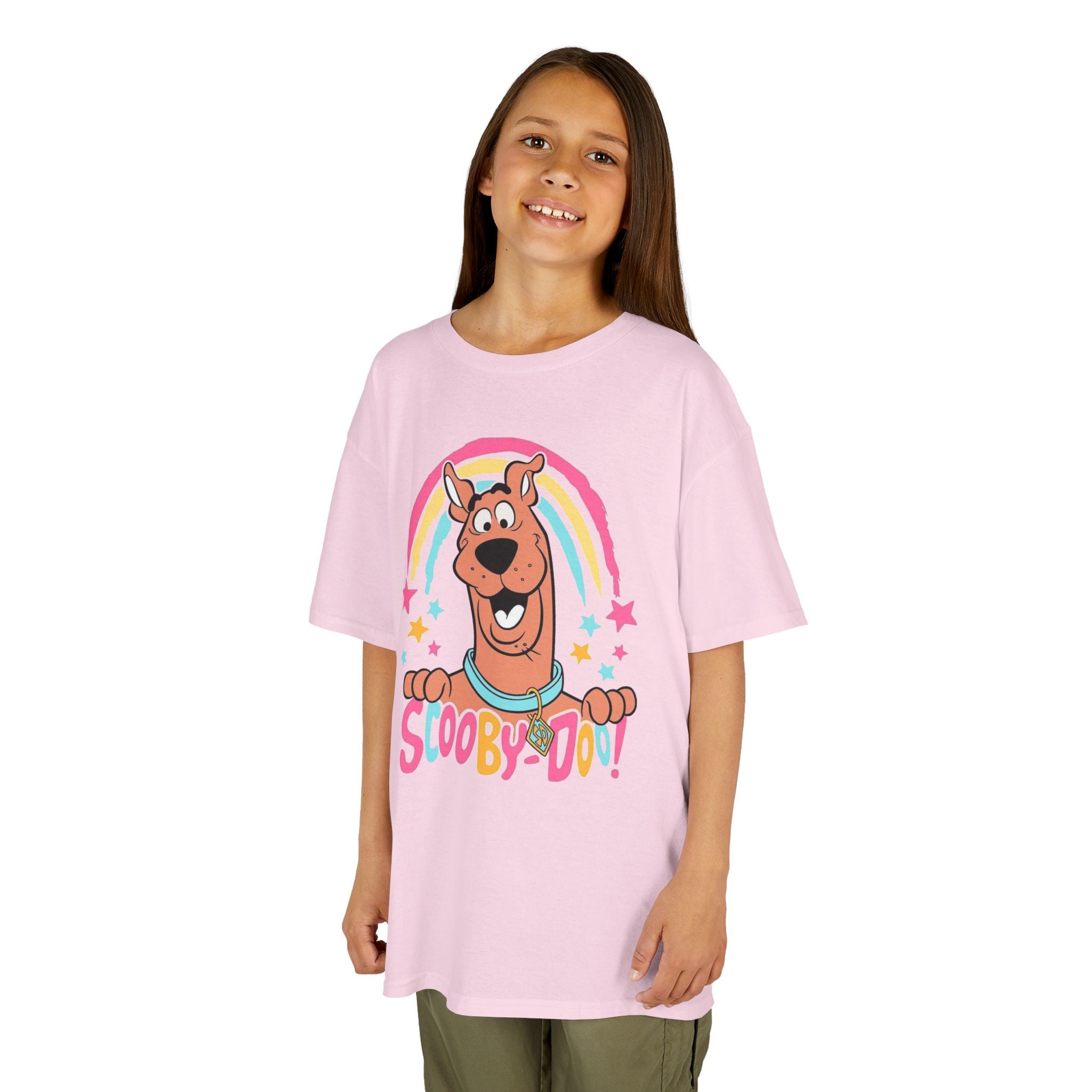 Scooby-Doo Kids T‑Shirt — Colorful Rainbow Cartoon Tee for Kids