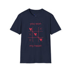 You Won My Heart tic tac toe t-shirt