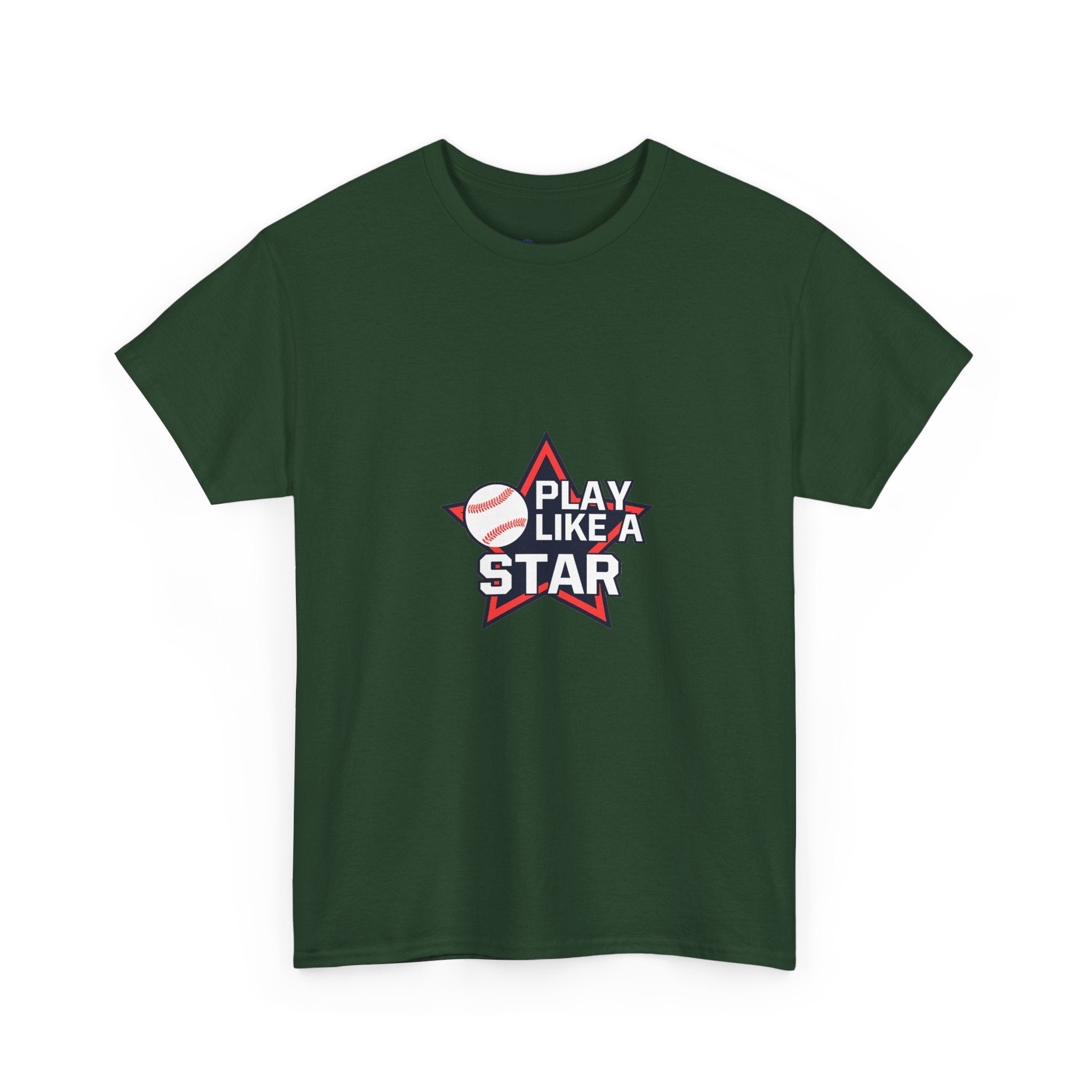 Play Like a Star Baseball Tee — Kids & Youth Sports Shirt