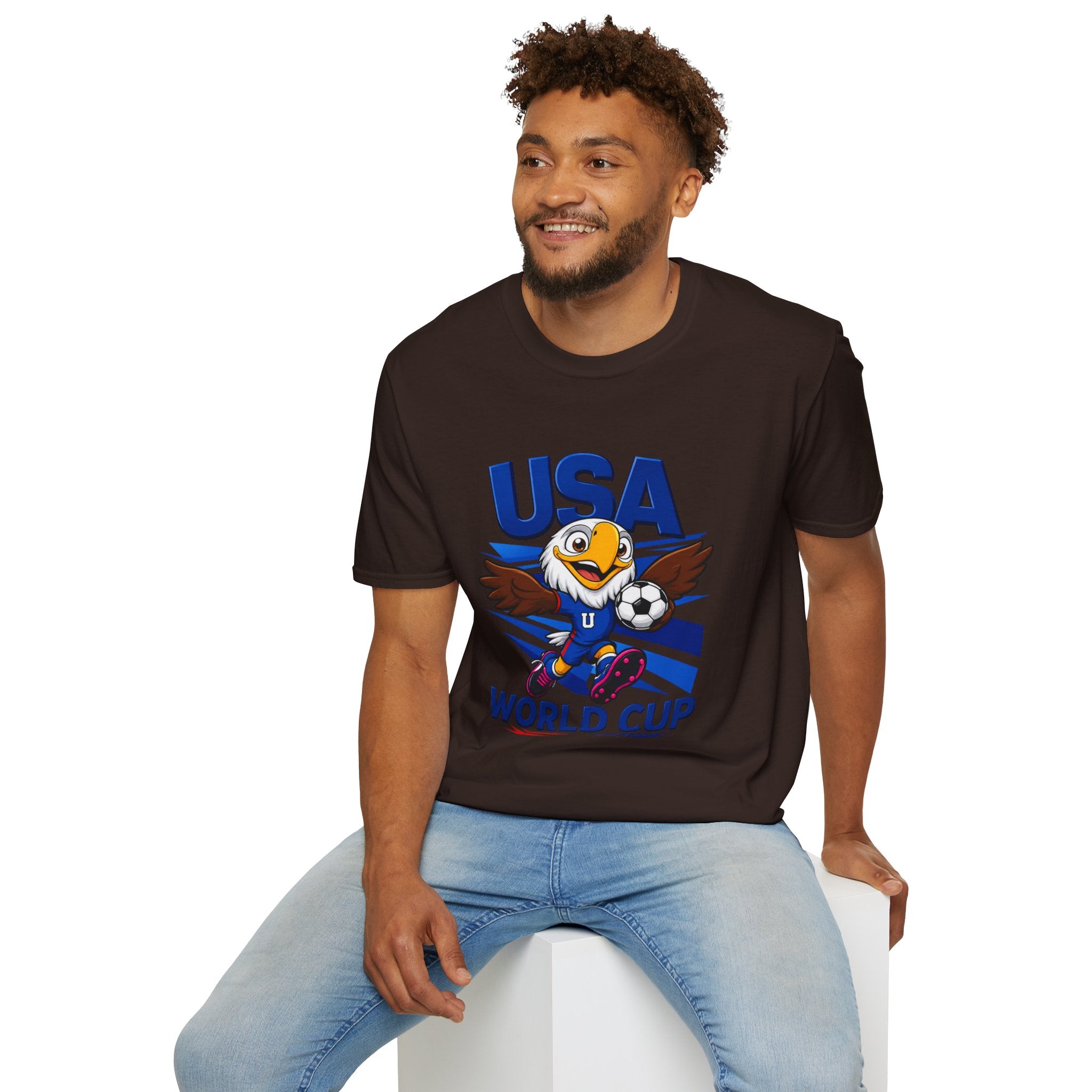 USA  Soccer T-Shirt — Eagle Mascot Graphic