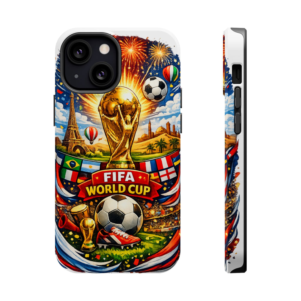 Soccer Magnetic Impact-Resistant Phone Case — FIFA Trophy Design