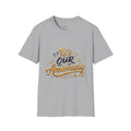 Anniversary T-Shirt — "It's Our Anniversary" Gold Script Tee