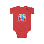 1st Birthday Infant Bodysuit - Colorful Number One Party Design