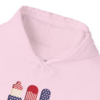 American Patriot Graphic Hoodie — Patriotic Fourth of July Sweatshirt.
