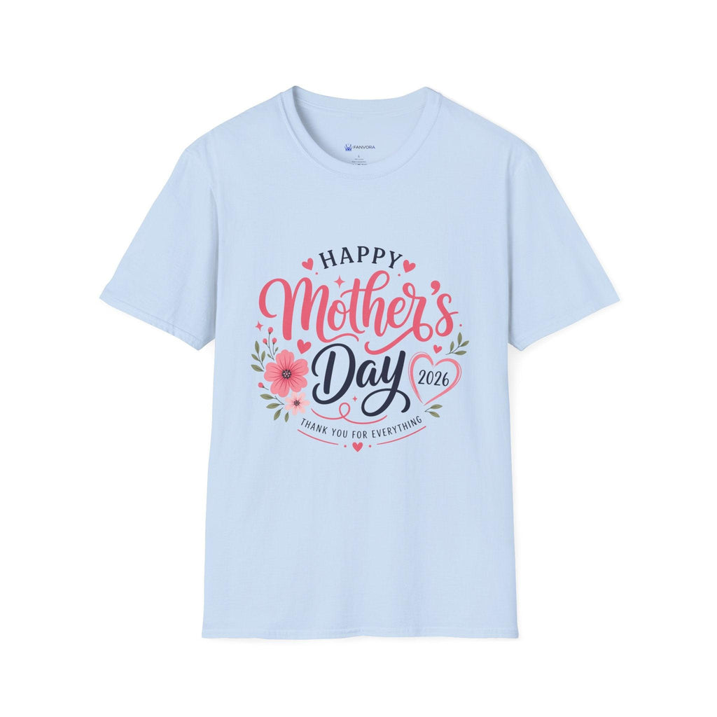 Mother's Day 2026 T-Shirt — "Happy Mother's Day 2026" Floral Tee.