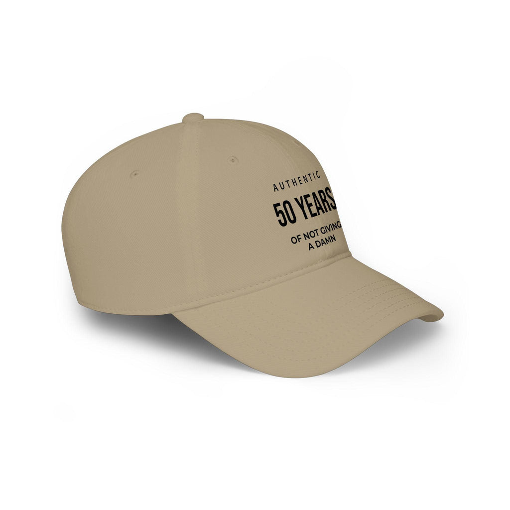 50 Years of Not Giving a Damn embroidered cap
