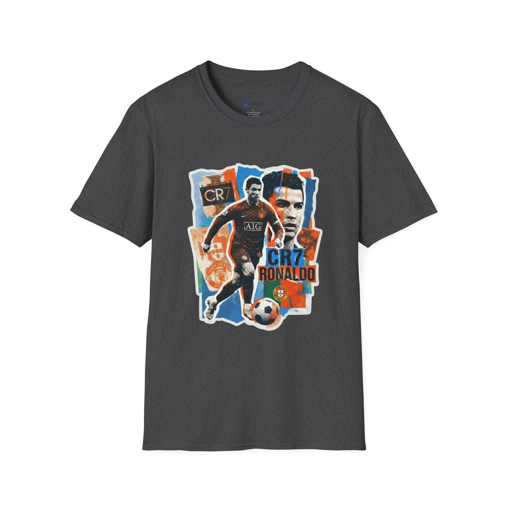 CR7 Soccer Graphic T-Shirt — Vintage Collage World Cup 2026 Fan Inspired.