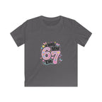 Kids Tee — ‘I Was 6 Now I’m 7’ Birthday Girl Cute Floral Design