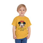 Toddler Tee — "The Birthday Boy" Cartoon Mouse Party Shirt