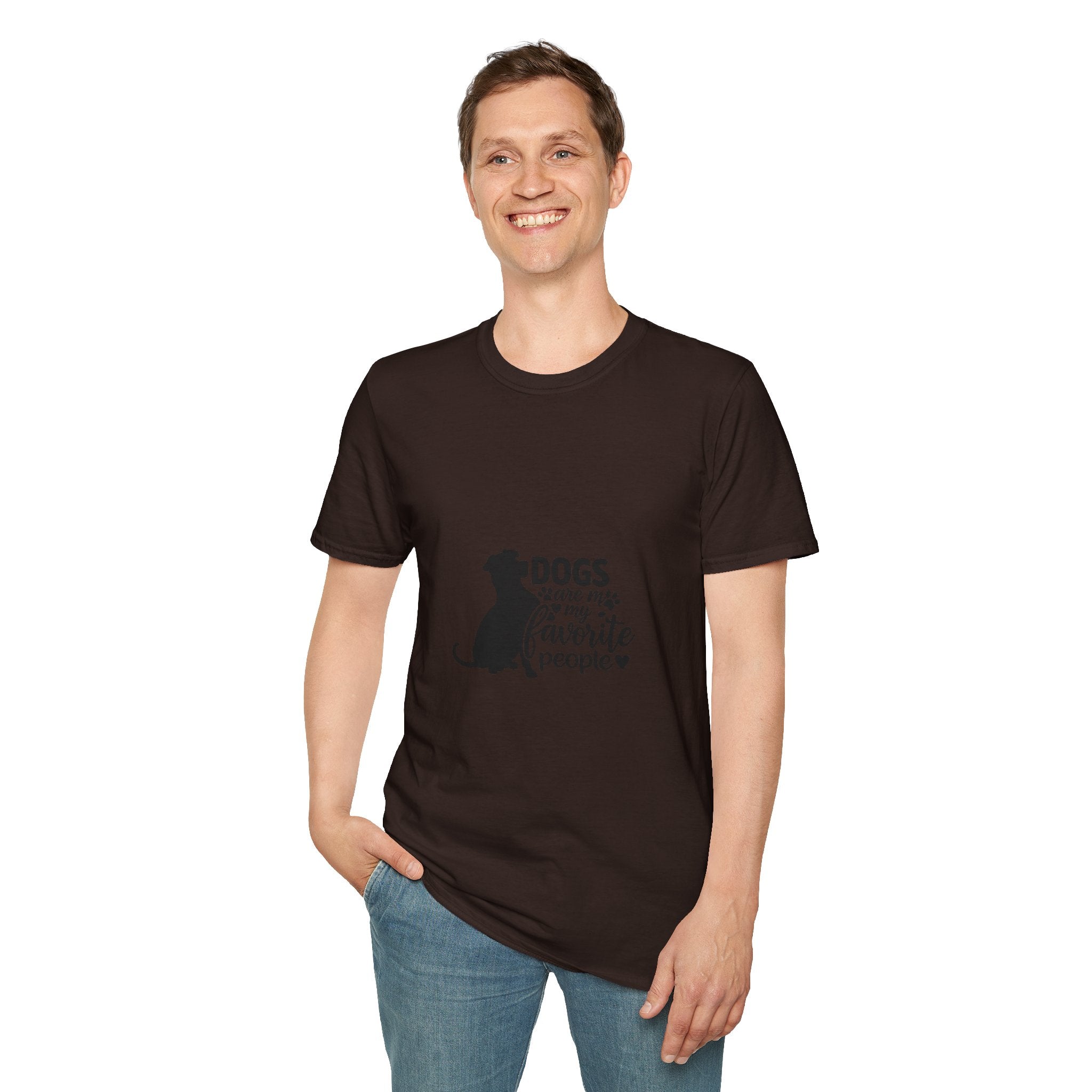 Dog Lover T-Shirt — “Dogs Are My Favorite People” Graphic Tee