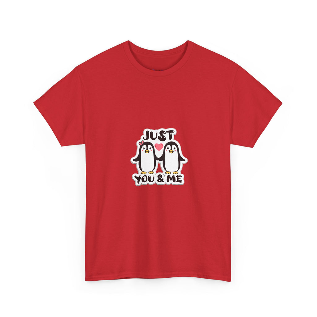 Just You & Me Penguin Tee — Cute Couples Graphic T-Shirt