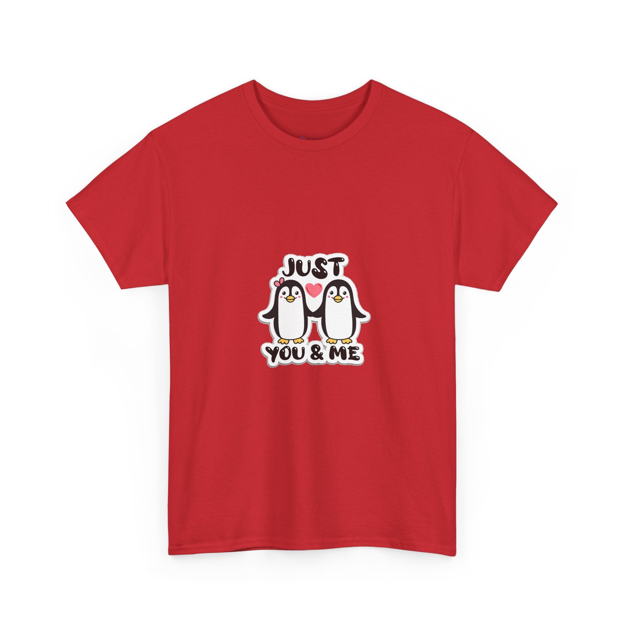 Just You & Me Penguin Tee — Cute Couples Graphic T-Shirt