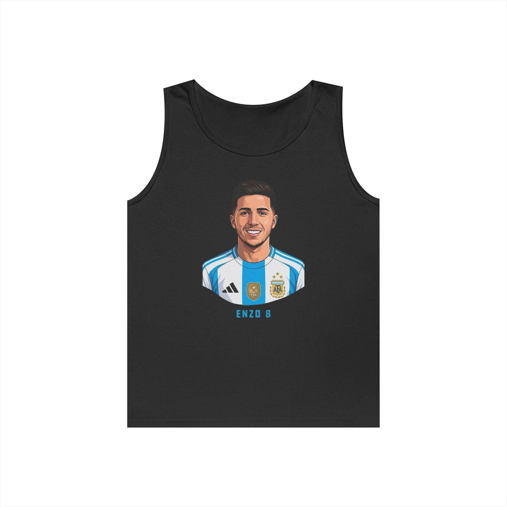 "I am Here to Stay" Argentina Soccer Star Tank Top — Jersey Portrait World Cup 2026.