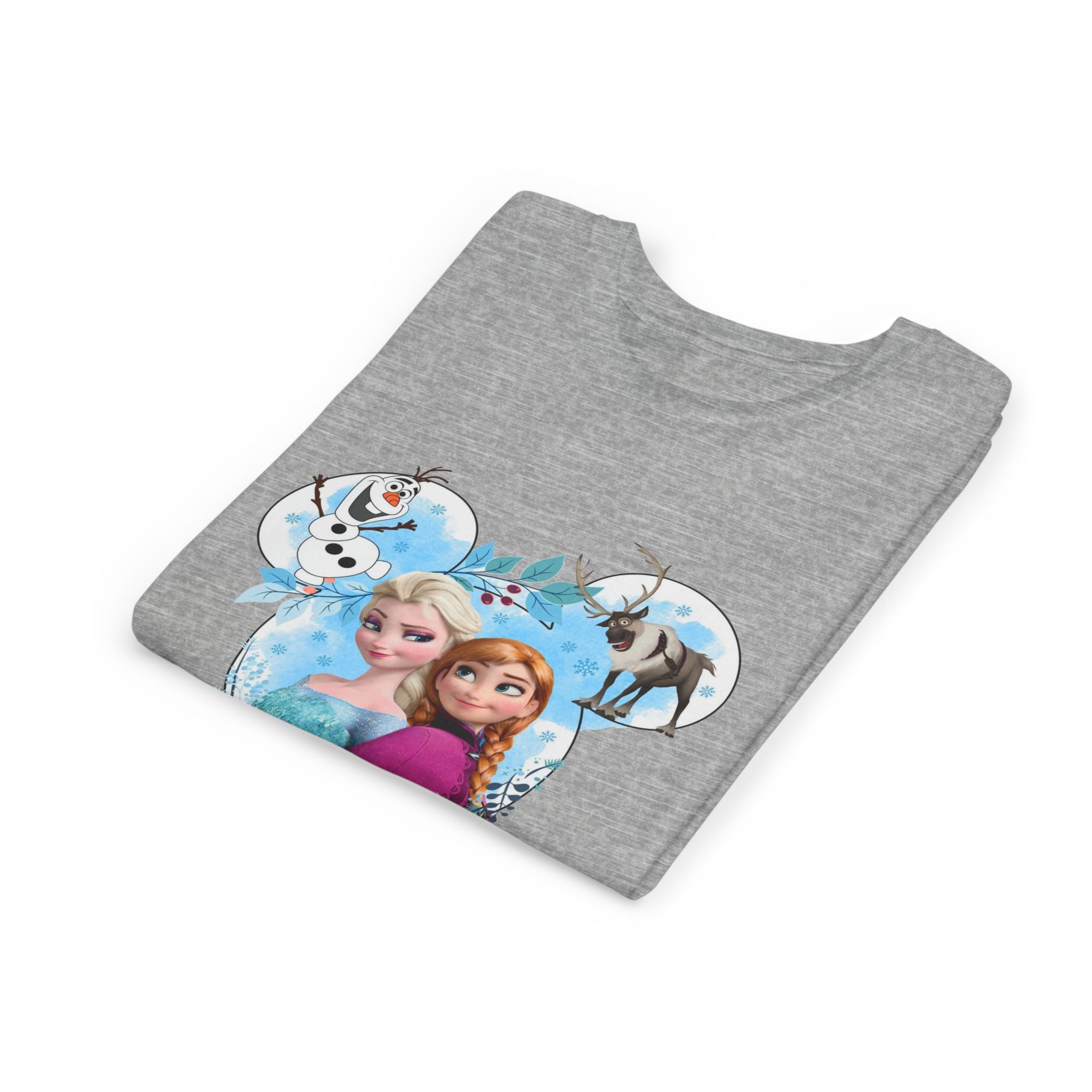 Girls' Frozen Princesses Youth Tee – Elsa & Anna Winter Friends Shirt