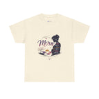 Mom Silhouette Sunset T-Shirt — "Super Mom" Graphic Tee for Mother's Day.