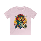 Kids Soccer World Cup 2026 T-Shirt — Playful Lion FIFA Mascot Tee.
