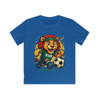 Kids Soccer World Cup 2026 T-Shirt — Playful Lion FIFA Mascot Tee.