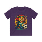 Kids Soccer World Cup 2026 T-Shirt — Playful Lion FIFA Mascot Tee.