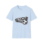 Soccer Graphic T‑Shirt — Retro Black & White Soccer Logo Tee