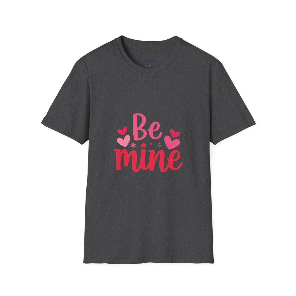 Valentine "Be Mine" T-Shirt — Cute Heart Graphic Tee for Women & Couples