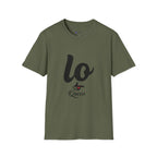 T-Shirt — 'Lo Queen' Playful Script Tee for Cat Lovers